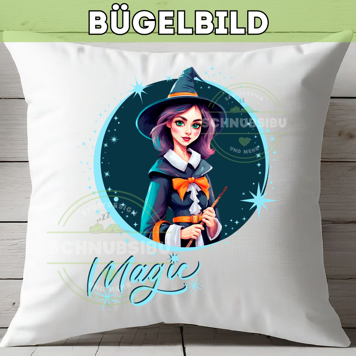 Bügelbild Hexe